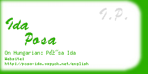 ida posa business card
